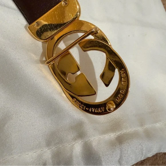 Gucci | Vintage Gold Leather Belt - Picture 5 of 8